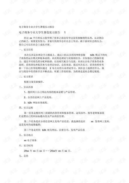 电子商务专业课题论文